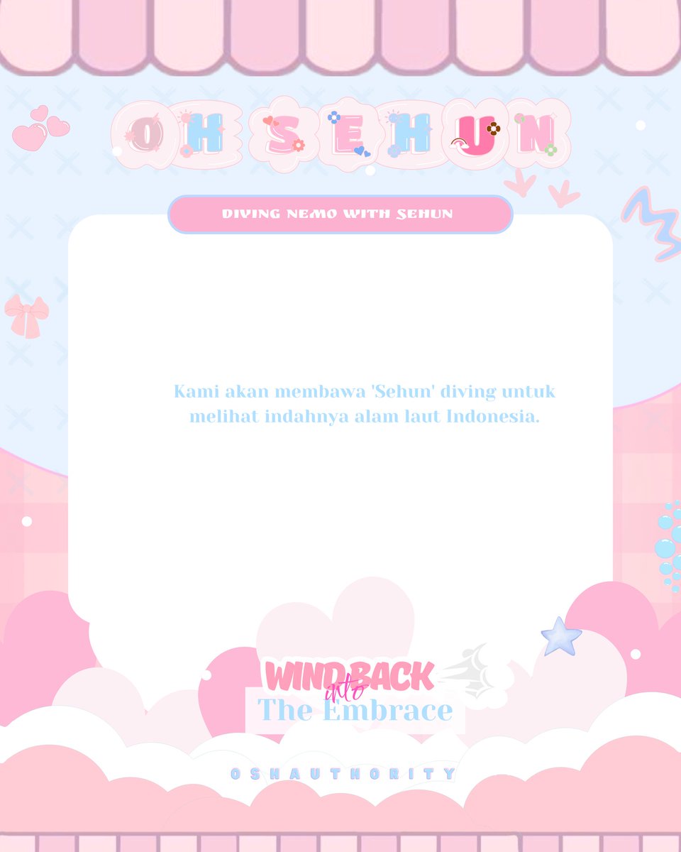 OSHAuthority's tweet photo. ꜱᴇʜᴜɴ ᴅɪꜱᴄʜᴀʀɢᴇ ᴘʀᴏᴊᴇᴄᴛ ʙʏ ᴏꜱʜᴀ

"𝓦𝓲𝓷𝓭 𝓑𝓪𝓬𝓴 𝓘𝓷𝓽𝓸 𝓣𝓱𝓮 𝓔𝓶𝓫𝓻𝓪𝓬𝓮"

•Chapter 4: 
🧡 Diving Nemo with Sehun 🧡

(Details in poster)

#SEHUN #오세훈 #吴世勋 #AlwaysBySehunSide #OurPromiSehun2025 #WindBackIntoTheEmbrace https://t.co/eWunILkC49