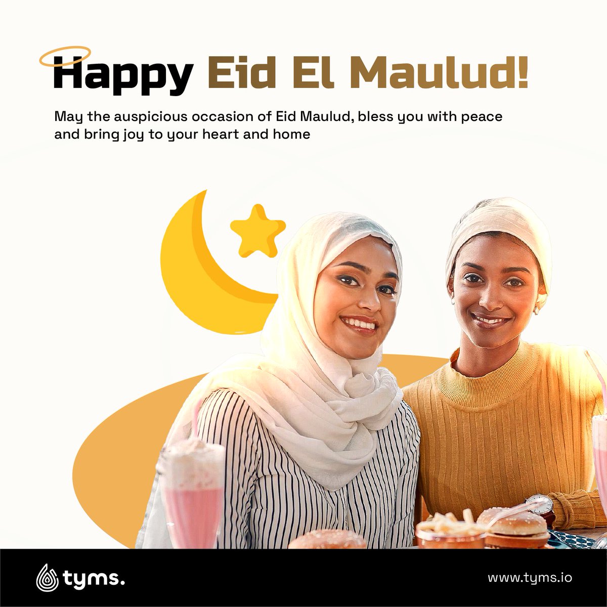 ✨ From all of us at Tyms, we wish you a blessed celebration. Eid Maulud Mubarak ✨