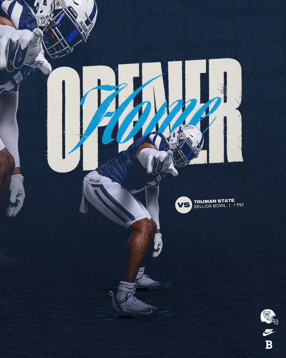 Tomorrow at our place 😤 

The Dawgs host Truman State tomorrow at the bowl in our Home Opener. Kickoff set for 1 PM. 

#DawgCheck | #ButlerWay