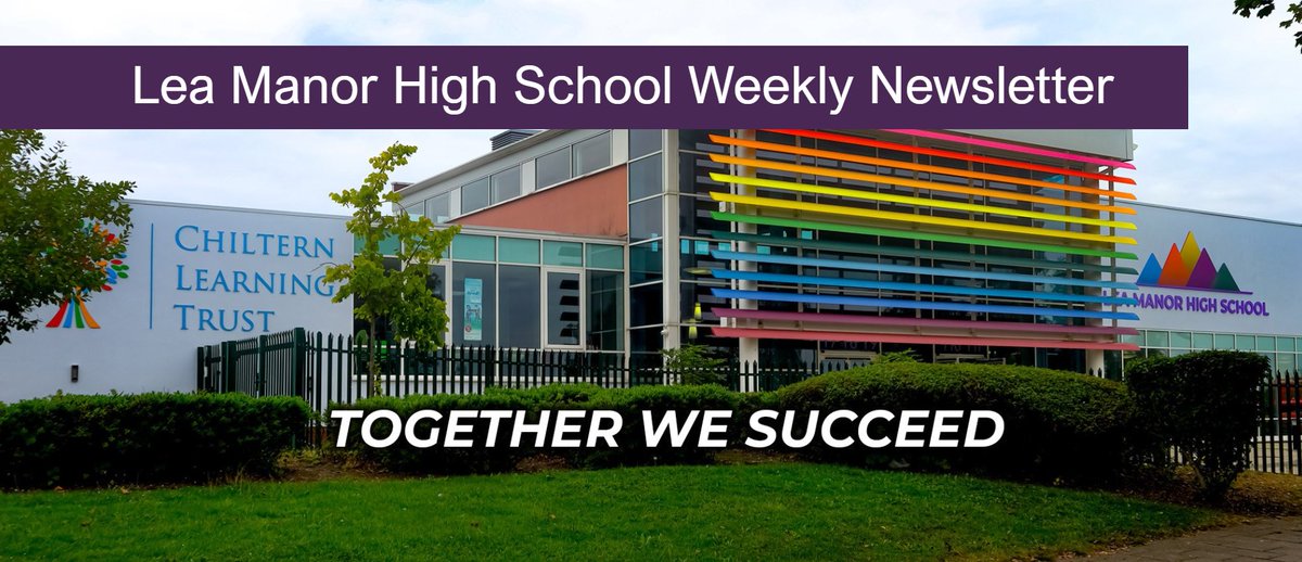 See what's happened in the last week and what's coming up at Lea Manor in our Weekly Newsletter!

New editions are released every Friday during term time on the school website and sent out directly to our Lea Manor families: leamanorhighschool.org/News/Newslette…