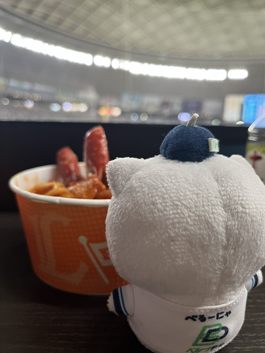 べるーにゃナポリタンだよ🍝
たこさんウィンナーかわいいね🐙

試合も勝って嬉しいね🦁✨