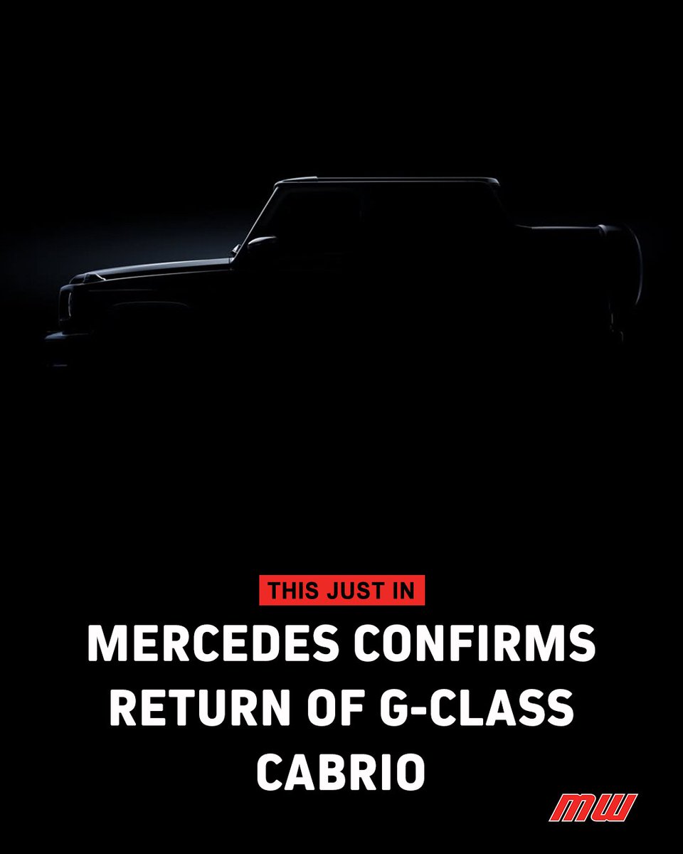 A drop top version of the Mercedes-Benz G-Wagon will return to their U.S. lineup in the near future.