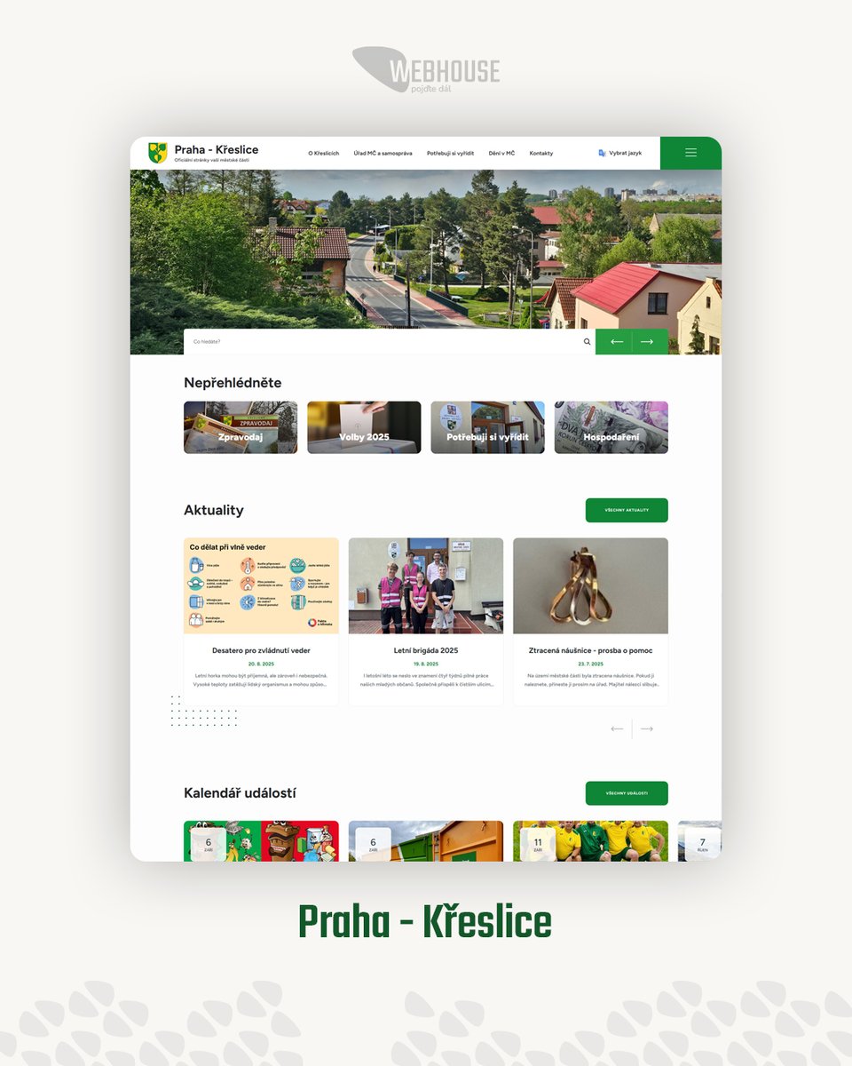 webhousecz's tweet photo. Redesign webu a mobilní aplikace pro MČ Praha-Křeslice 📱

Městská část Praha-Křeslice si vybrala naše řešení Web STANDARD a k tomu mobilní aplikaci Města a obce, kterou jsme vyvinuli speciálně pro veřejnou správu. 💻

👉 https://t.co/446UXhqDMh https://t.co/gygnHznZQs