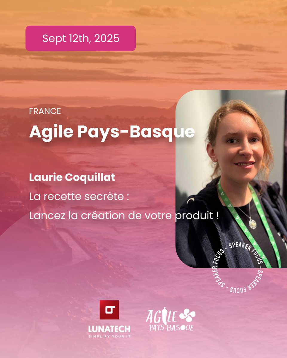 🚀Meet our speaker, Laurie Coquillat, at Agile Pays Basque! 

On 12 September, in the beautiful south-west of France, Laurie will lead a workshop on product delivery.

 📅 12 September 
📍 Agile Pays Basque, Bidart, France. 

Don’t miss it if you’re attending! 🔥