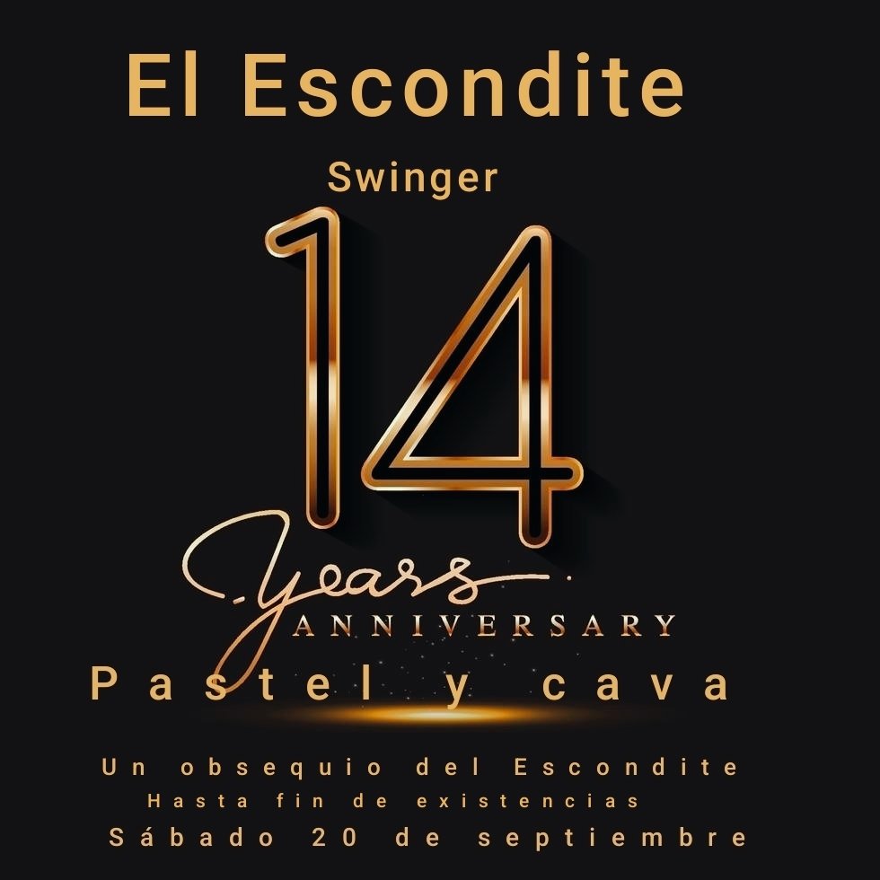 Aniversario del Escondite swinger.