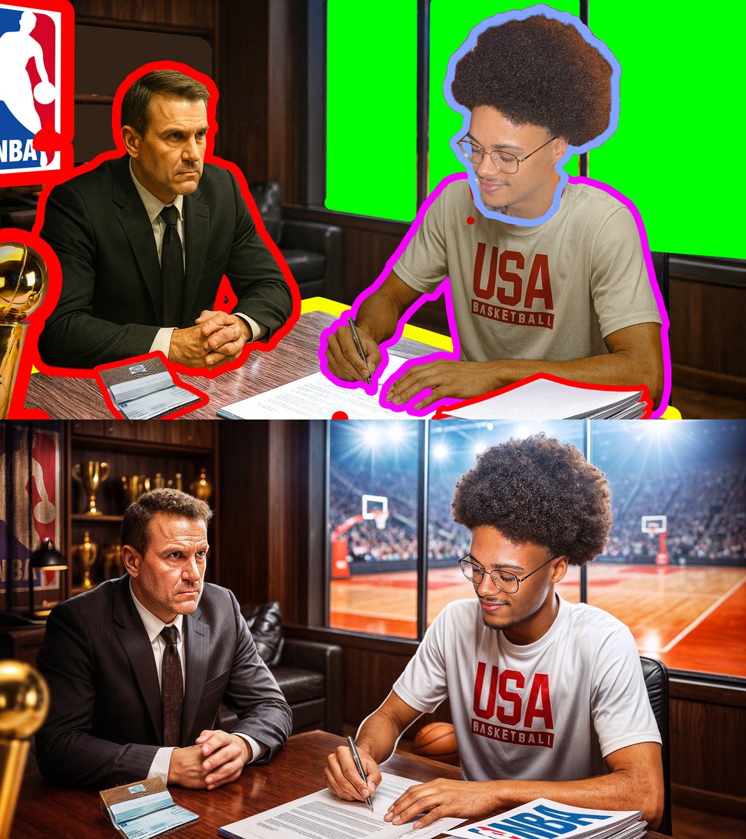 rasenyafx's tweet image. Miniature YOUTUBE pour @TotocheLeG 🖌️
"NBA 2k26 Carrière #4 : JE SUIS EN NBA !!" 🏀