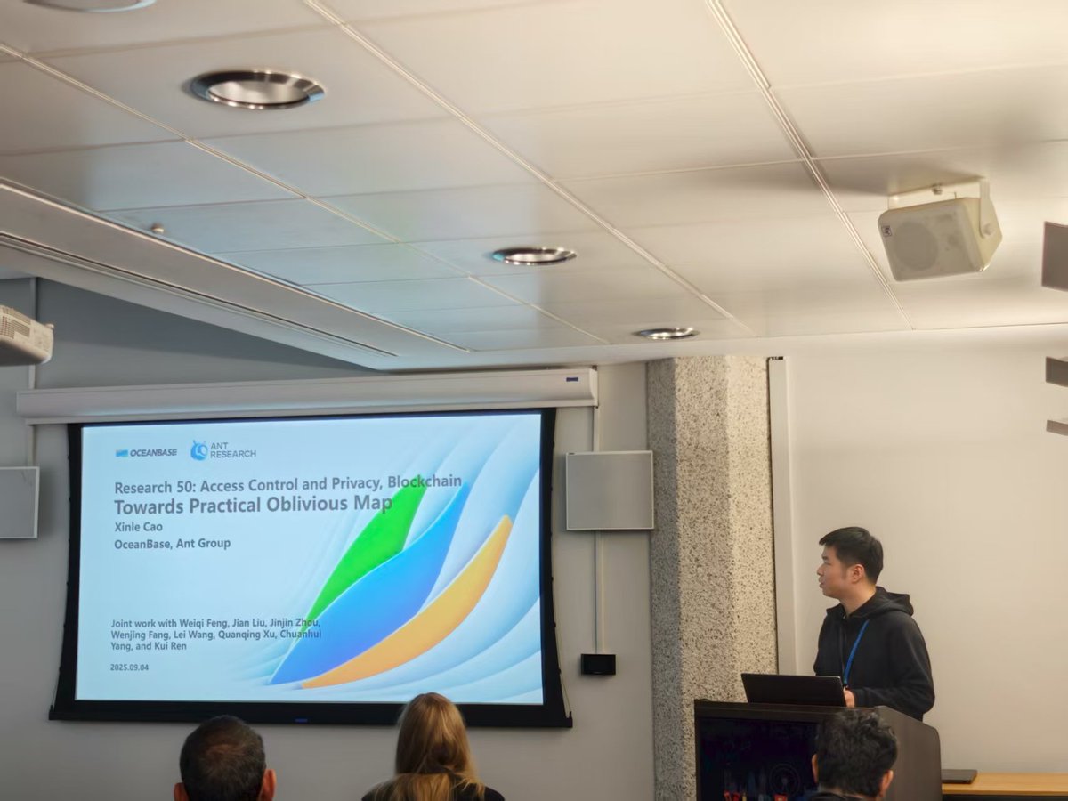 OceanBaseDB's tweet image. 🚀 Excited to see 4 OceanBase papers at VLDB 2025 in London 🎉
🔹 Anomaly detection
🔹 Distributed RDBMS diagnosis
🔹 Query optimization
🔹 Privacy-preserving data structures
Exploring the future of database systems: more intelligent, resilient & secure.
#OceanBase #VLDB2025