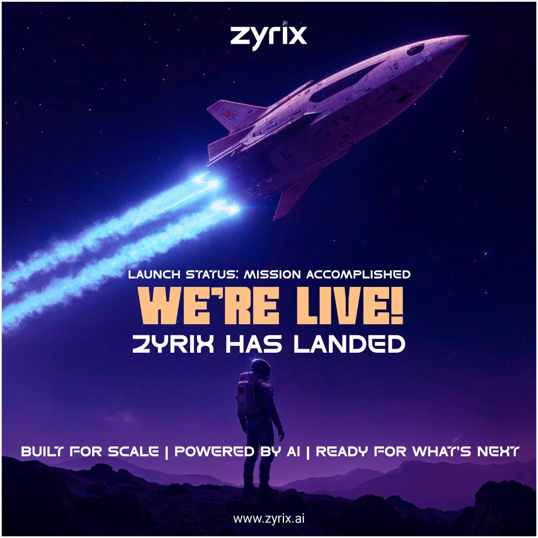 zyrixAILabs's tweet image. Mission Accomplished. The Era of Zyrix Begins!

Agentic AI meets Quality Engineering - built for speed, scale &amp;amp; smart automation.

This isn’t just liftoff. It’s a new frontier.
Welcome to #Zyrix. 
zyrix.ai

#ZyrixAI #AgenticAI #TestAutomation #SmartTesting
