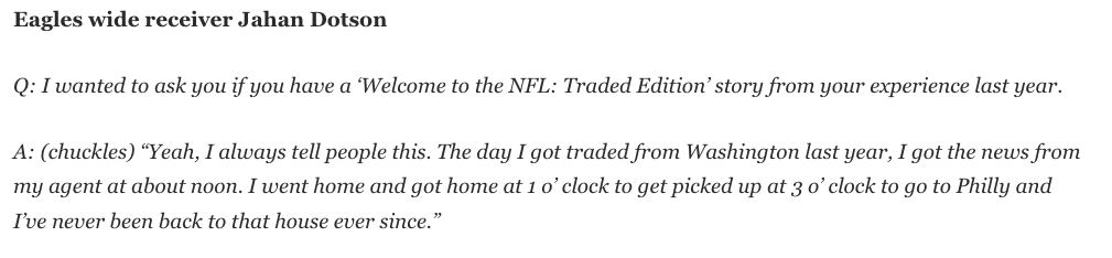 EJSmith94's tweet photo. Excited to share my first stab at The Early Bird, a weekly "Monday Morning" #Eagles notes column with sights and sounds from each game, postgame locker room and leftovers from the week prior.

You'll also get @FDuffyNFL's draft analysis all in one place! https://t.co/tkeZg8WuVf
