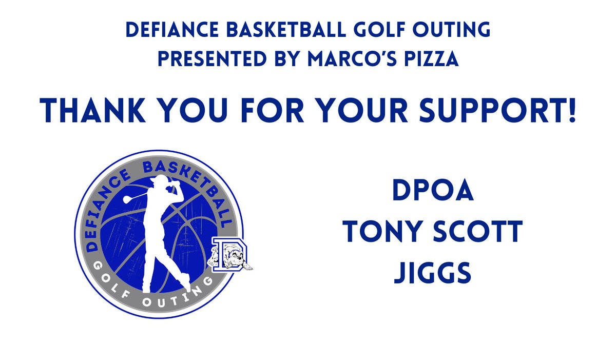 Thanks to the DPOA for sponsoring and putting a team in our outing, Tony Scott from Game One for all of the awesome gear and Tom Hopkins and Jiggs for their hole sponsorship!  Bulldogs supporting Bulldogs!