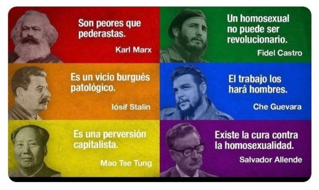 Alberto26672272's tweet photo. @olympeabogados @wiesenthal1632 Es curioso que apoyeis comunistas y al mismo tiempo seáis pro LGTBQI+×÷<!-...... https://t.co/sRZqhVzqKR