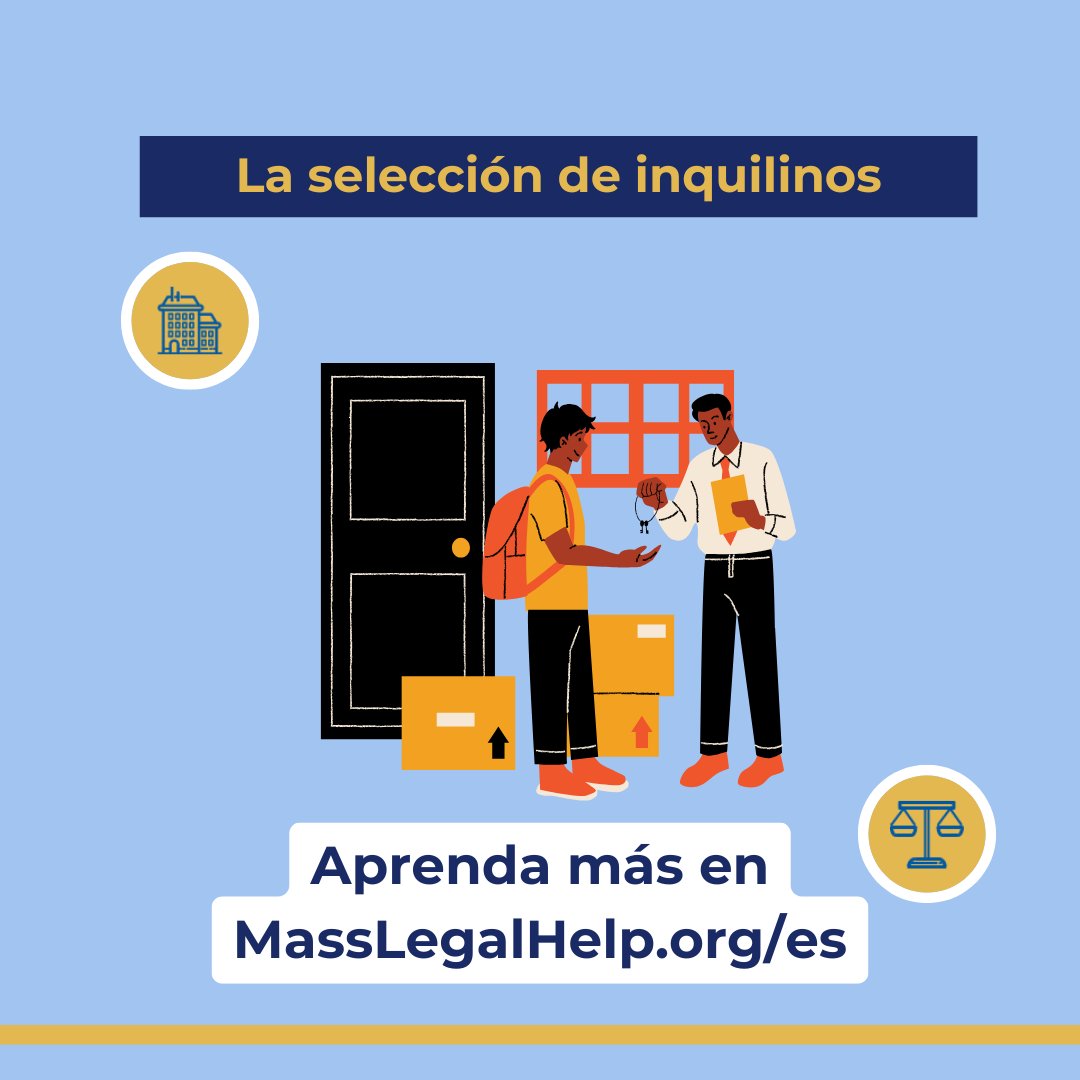 MassLegalHelp's tweet image. When you look for a place to live, it is important to understand how landlords do tenant screening and what rights you have. Find out what laws landlords must follow to accept or reject you as a tenant.

In English: masslegalhelp.org/housing-apartm…

En español: masslegalhelp.org/es/vivienda-ap…