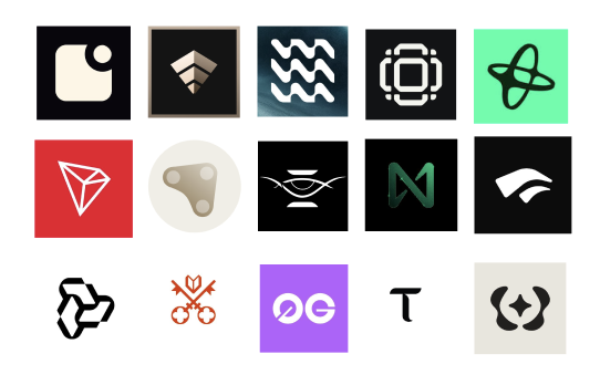 Logos of various DeAI projects including KiteAI, NEAR, and more