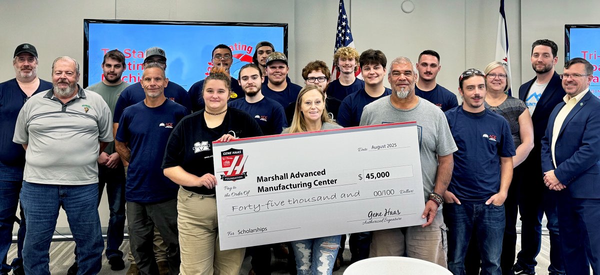 Marshall Advanced Manufacturing Center (@muadvmfg) on Twitter photo Exciting news! The Gene Haas Foundation, a longtime supporter of our Machinist Technology/CNC Program, just donated $45,000 to our student scholarship fund. Our students thank you! Read more at mfg.marshall.edu/haas-foundatio… Exciting news! The Gene Haas Foundation, a longtime supporter of our Machinist Technology/CNC Program, just donated $45,000 to our student scholarship fund. Our students thank you! Read more at mfg.marshall.edu/haas-foundatio…