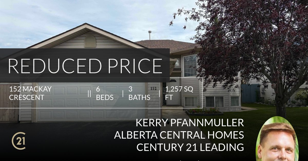 RealEstateKerry's tweet photo. 📍 Reduced Price 📍 This recently reduced home at 152 Mackay Crescent in Hinton won't last long, so, don't wait to set up a showing! Reach out here or at (780) 818-4004 for more information!

Kerry Pfannmuller
Broker / Owner... https://t.co/bfWYT3B3EC https://t.co/2qay4jt6FX