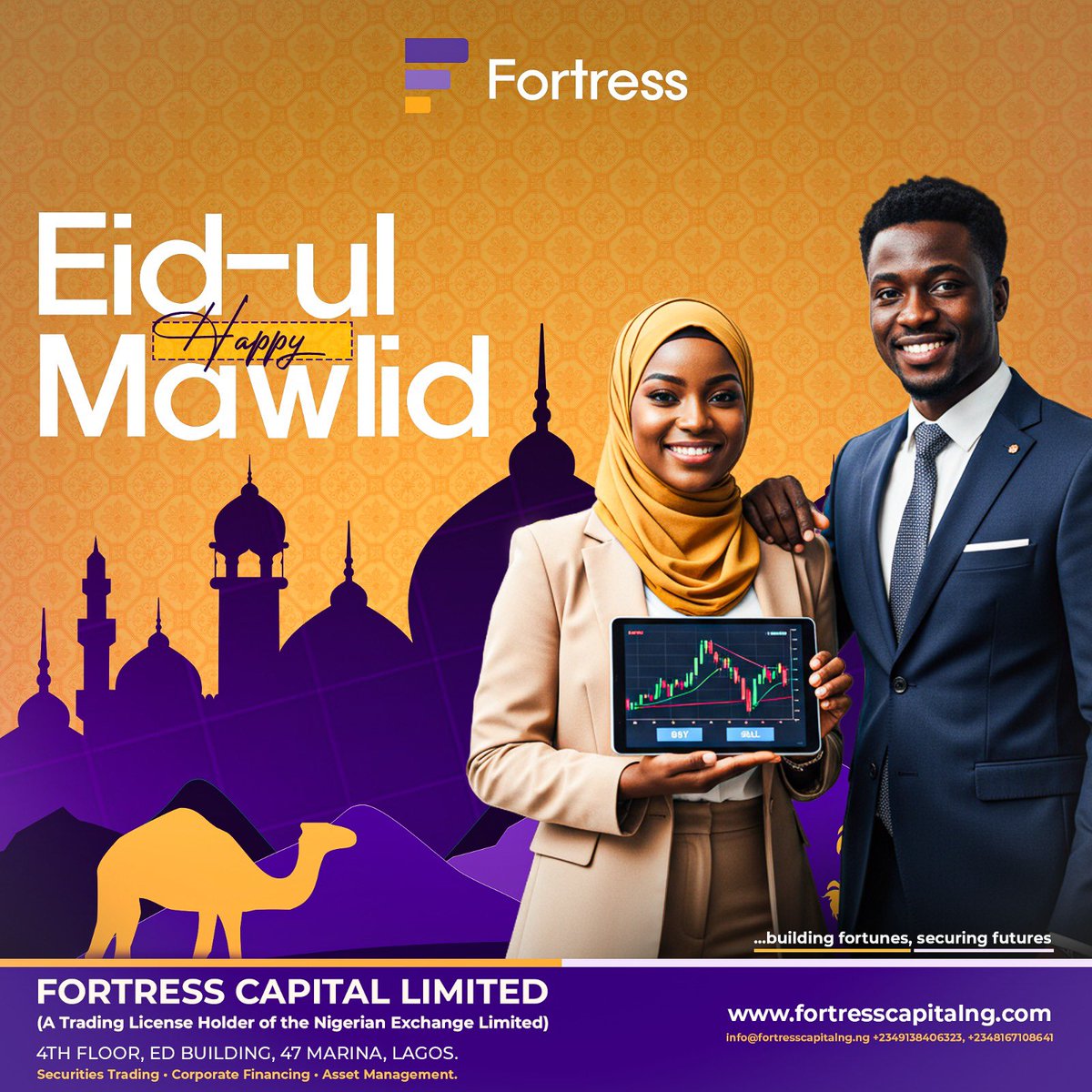FortressCapltd's tweet photo. Wishing everyone a blessed Eid. May this celebration bring peace, prosperity, and happiness to all. Eid Mubarak!

#FortressCapital  #MawlidAlNabi https://t.co/hE36i9WOSw