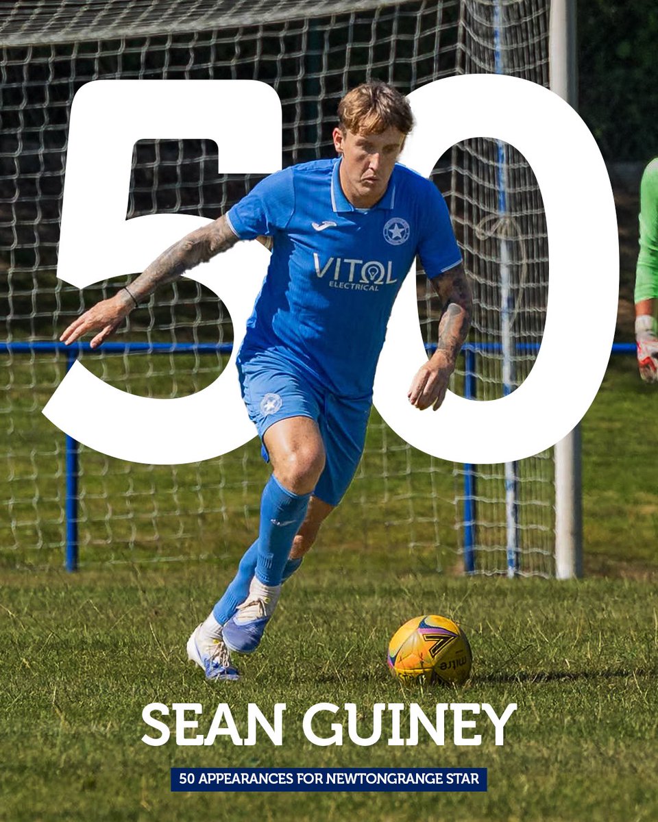𝙎𝙂 5️⃣0️⃣

Congratulations to Sean Guiney who made his 50th appearance for the club on Wednesday night ⭐️💙