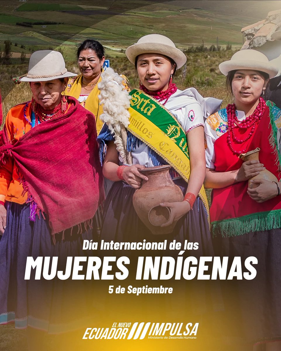 En el Día Internacional de las Mujeres Indígenas reconocemos su papel fundamental en la preservación de la identidad cultural, el cuidado de la tierra y el impulso al desarrollo de nuestras comunidades.

Desde #ElNuevoEcuador impulsamos políticas con enfoque de derechos.