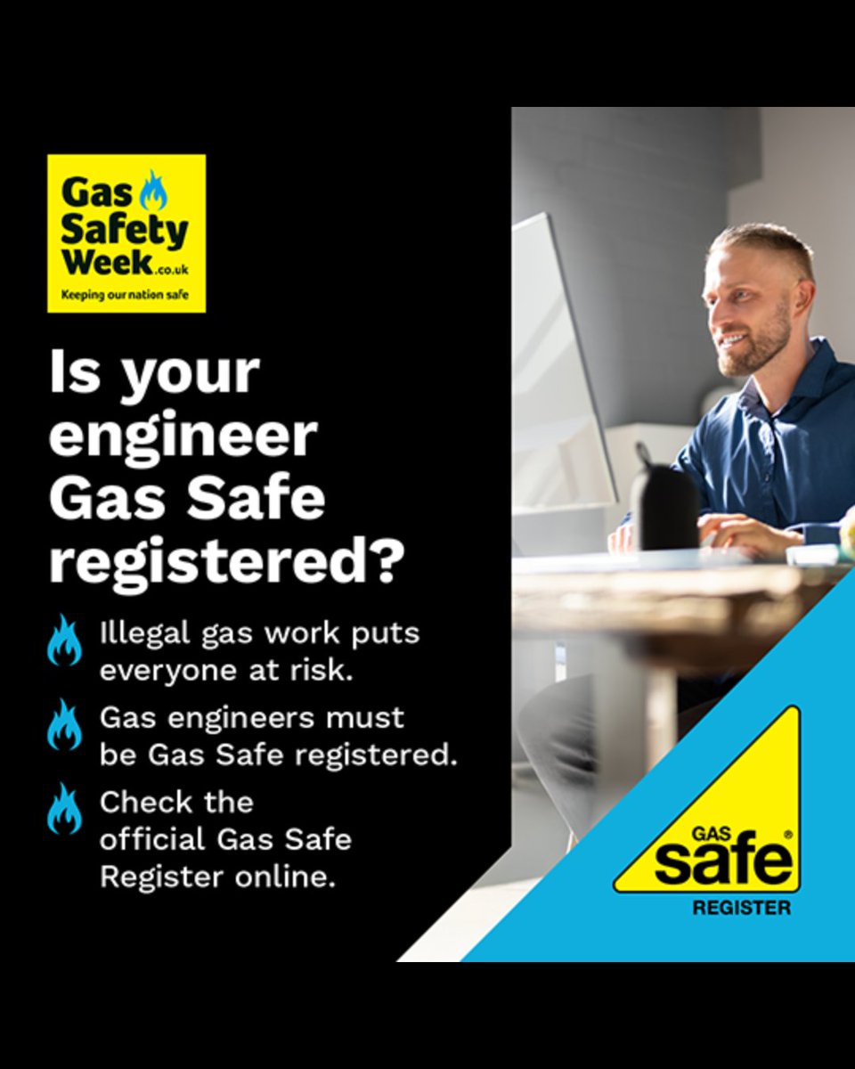 WarmWales's tweet photo. Is your engineer Gas Safe registered?
This gas safety week is all about ‘Looking after your home, friends, and family’, making sure you have an engineer that is Gas Safe registered will help to keep everyone safe.
#gassafety #gassafetyweek

@GasSafeRegister https://t.co/3R7Q98Rg9D