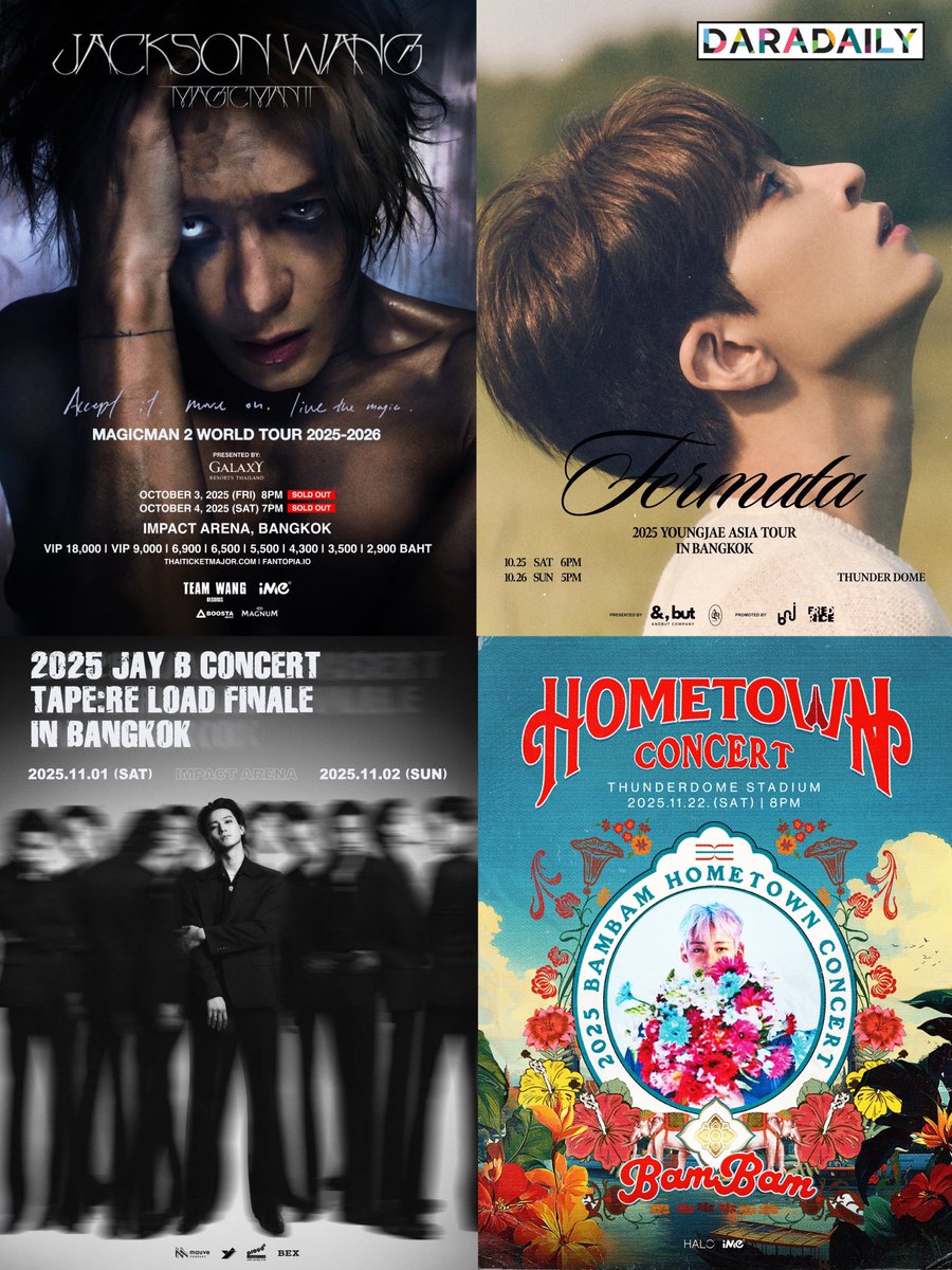 GOT7 ไม่เคยทอดทิ้งคนไทย แอดมินเจ็ดอยากให้ทุกคนเลือกเอาตามที่ไหว แต่คอนนี้เราก็ยังไม่เคยดูน๊าาาา 😂🥳

#JacksonWang #YOUNGJAE #JayB #BamBam #GOT7 #daradaily #ดาราเดลี่ #ข่าวบันเทิง