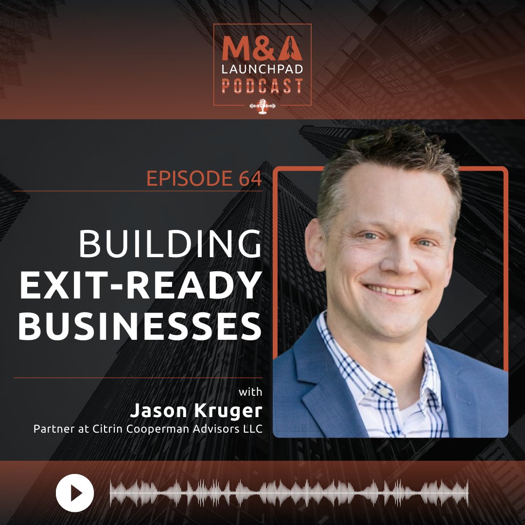 🚀 New M&amp;A Launchpad Podcast!
Ben Suttles &amp; Casey Minshew talk with Jason Kruger, Pres. of Signature Analytics, on scaling, exits &amp; how AI is changing accounting.
🎧 Watch: loom.ly/HXgEsJw
🎟️ Oct 25 | Chicago → loom.ly/8ZaZBcU
 (Code: LAUNCH $150 off)