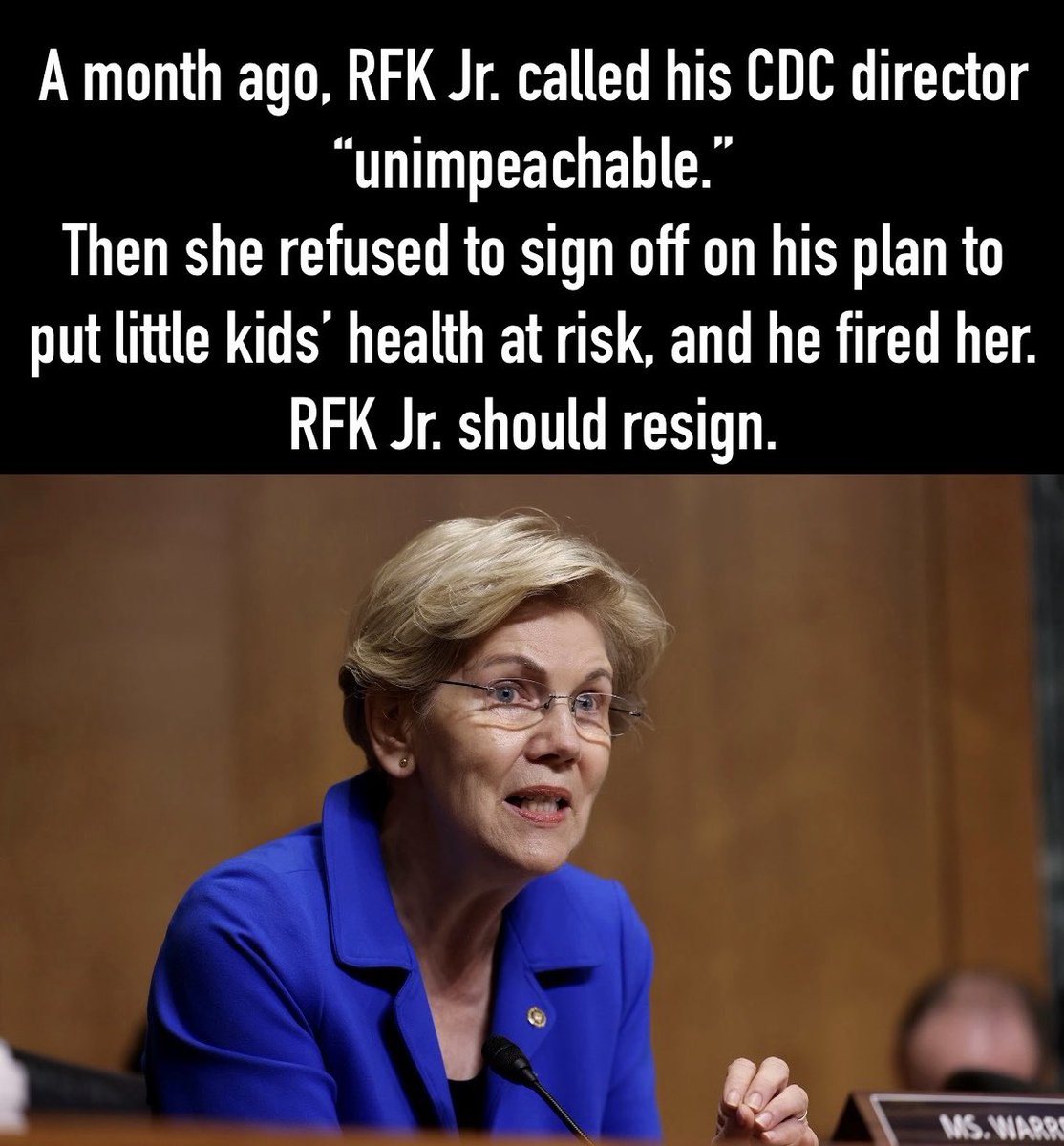 bluhue123's tweet photo. Raise your hand ✋ if you agree with Elizabeth Warren https://t.co/R4bWLnex5n