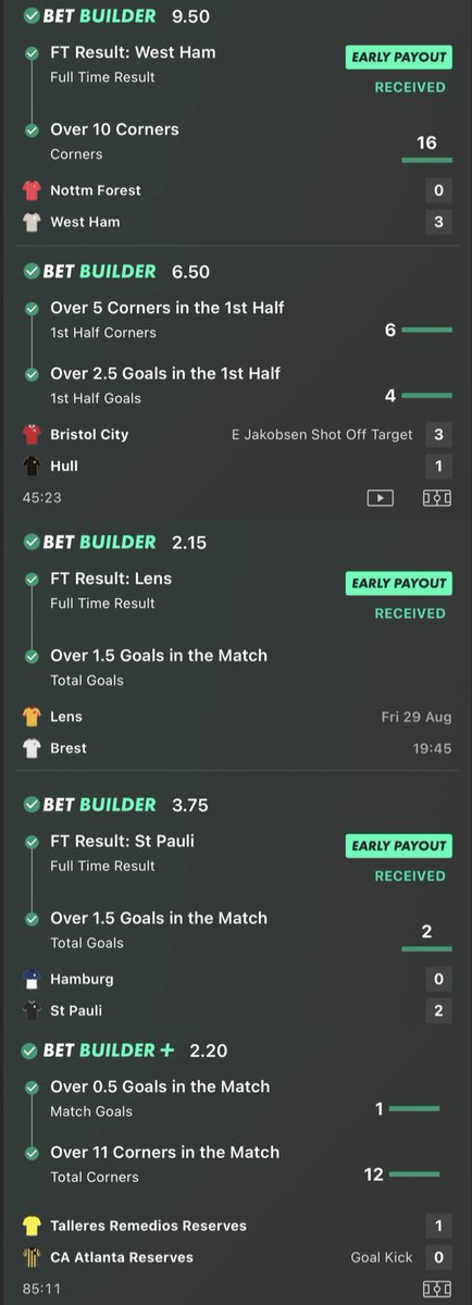 hunter_bookie's tweet photo. BET BUILDERS RECAP FOR AUGUST
ONLY IN PREMIUM CHANNEL👇🏻
https://t.co/bXGbFEVeup
Free telegram channel👇🏻
https://t.co/YWXplRZuTE
#BetBuilder #Pregames #Acca #Betslip https://t.co/HBzPJTpy1F