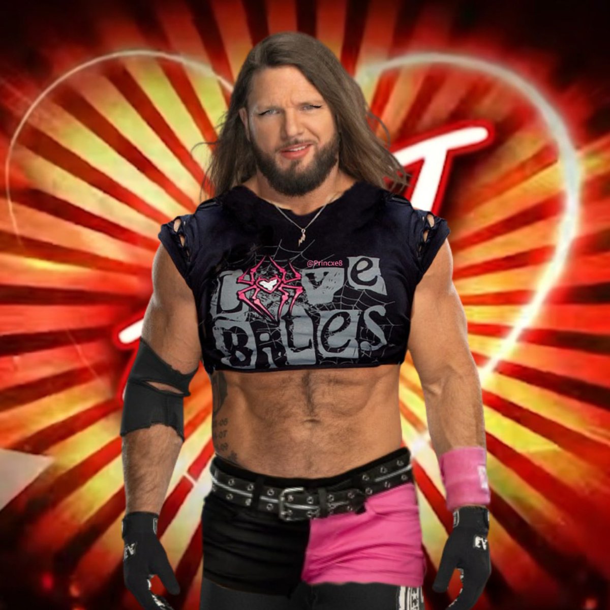 The AJ we’re gonna get tonight and she’s here to challenge Dominik Mysterio for the IC title