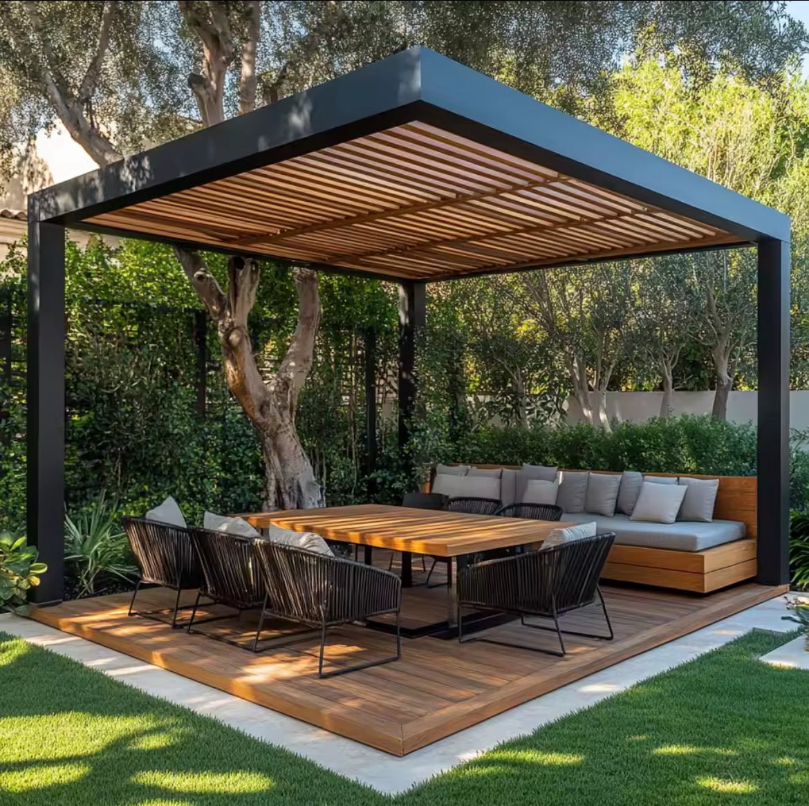 subify10's tweet image. حوّل حديقتك إلى مساحة راقية مع هذه العريشة الحديثة المصنوعة من الألمنيوم المقاوم للماء. تتميز بسقف متحرك كهربائي قابل للتعديل يمنحك التحكم الكامل في دخول الضوء أو الظل تصميم أنيق يجمع بين الفخامة والعملية،مثالي للاستمتاع بالجلسات الخارجية في كل الفصول.

s.click.aliexpress.com/e/_oBv0YRz