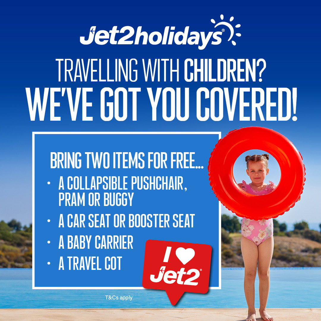 Bournemouth Airport (@bohairport) on Twitter photo Traveling with kids?
Enjoy an extra 10kg baggage allowance for infants* & 2 free items per child/infant up to 32kg each (extras charged as standard excess baggage) & keep your pushchair to board with <a href="/jet2tweets/">Jet2tweets</a>.
*Added to adult hold bag.
➡️ Book today: bit.ly/4lXquPG Traveling with kids?
Enjoy an extra 10kg baggage allowance for infants* & 2 free items per child/infant up to 32kg each (extras charged as standard excess baggage) & keep your pushchair to board with <a href="/jet2tweets/">Jet2tweets</a>.
*Added to adult hold bag.
➡️ Book today: bit.ly/4lXquPG