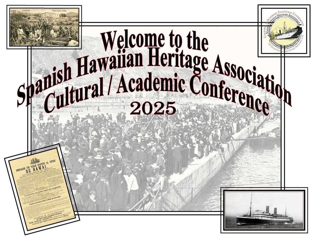 🌺🇪🇸 Coming soon!
Sept 5–7, the Spanish Hawaiian Heritage Association hosts its Cultural &amp; Academic Conference at UC Davis.
Celebrating the legacy of Spanish emigrants to Hawai‘i &amp; California.

ℹ️ sphha.org/event-details/…