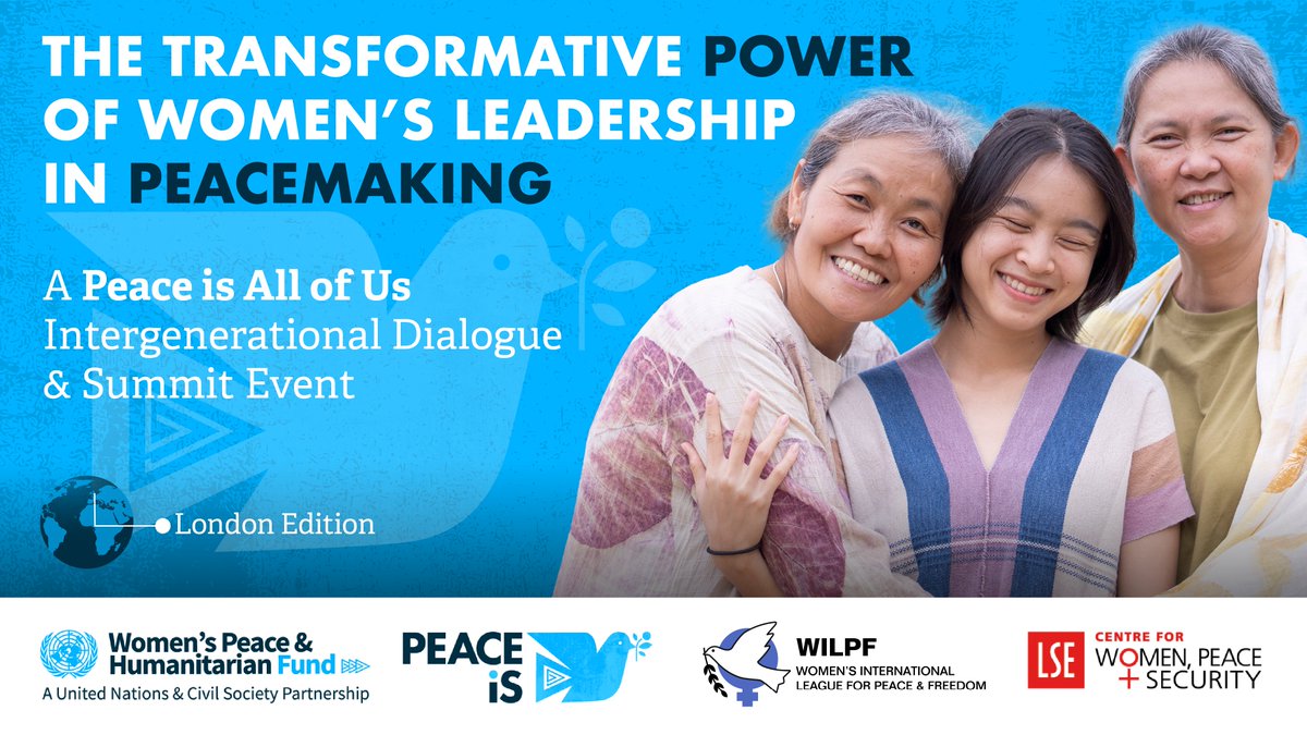 Now more than ever, we need bold, collective action to support the women leading peace on the frontlines.

Now more than ever, #PeaceIsAllOfUs.

On 17 Sept, we're heading to #London to launch the <a href="/wphfund/">Women's Peace & Humanitarian Fund</a> #PeaceIs campaign - and shape global solutions for lasting peace.