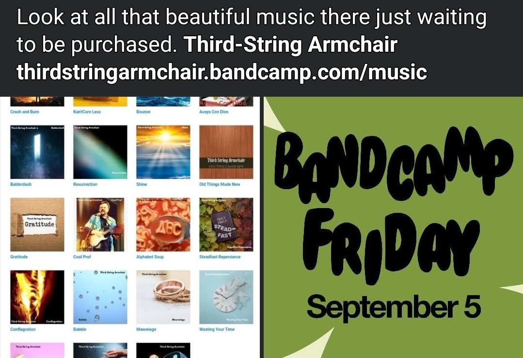 3rdstringarmqb's tweet image. #bandcampfriday #newmusic #getit also check out my good friends @MadSciDorn and @HereOnMars_