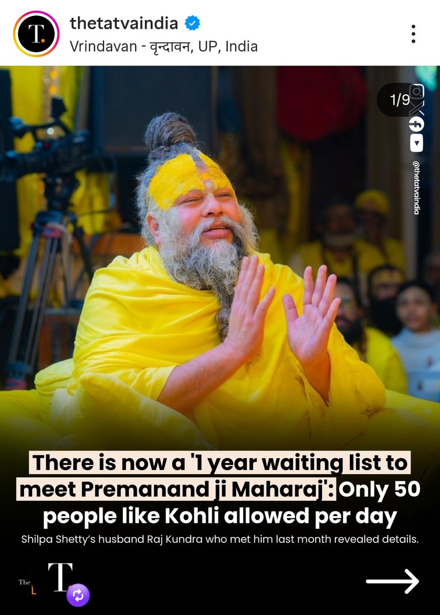 pj_talks_'s tweet photo. FAKE NEWS ALERT !!!

You just have to visit Radha Keli Kunj, Vrindavan a day before to get FREE token for Satsang &amp; Kirtan.

For Ekantik Vartalaap, There's a long line of Hundreds of People daily, but there's no such thing like 1  year waiting list.

Plz Report such posts. https://t.co/VTq1VVfxNH