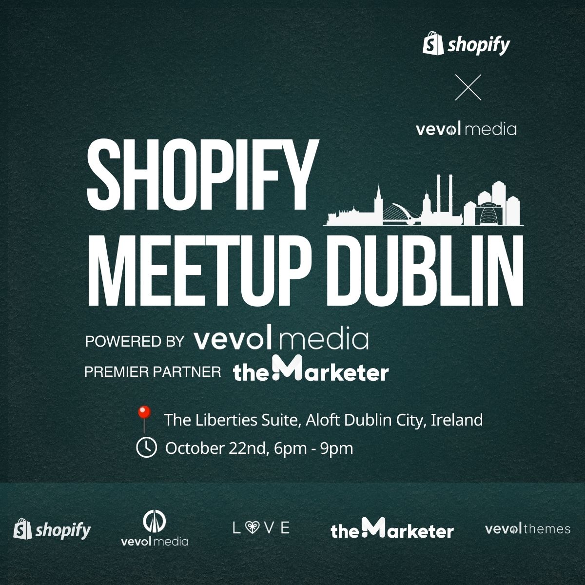 The Shopify Meetup Dublin 2025 is almost here! On Oct 22 we’re bringing industry experts together at Aloft Dublin City for networking, panels &amp; inspiration, incl. TikTok Shop (more soon👀)

🎟️ Limited seats: ShopifyMeetupDublin.eventbrite.ie

#shopifymeetup #dublin #ecommerce #networking