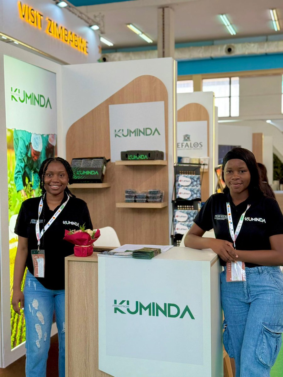 We are exhibiting at the Intra-Africa Trade Fair in Algiers, Algeria.

Please come and speak to Primrose and Nicola, and have a taste of Zimbabwean blueberries fresh from KUMINDA

Ahagar Pavilion 
Zimbabwe, Stand number 2

#IATF2025