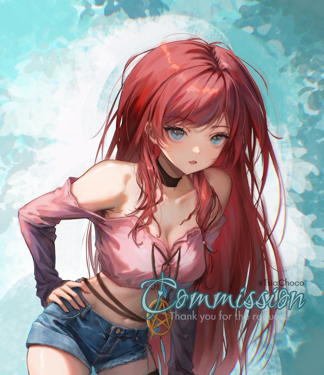 TsiaChoco's tweet photo. My very first VGen commission 💚 https://t.co/7qg60g29NF