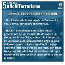 El 5 de septiembre de 1961: Es atacada la embajada de Cuba en La Paz, Bolivia, por un grupo terrorista. #PorqueTenemosMemoria