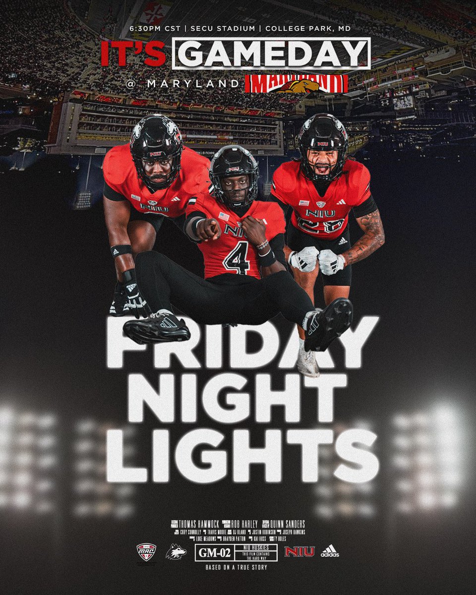 NIU_Football's tweet image. Get on 🆙 It’s GAMEDAY HUSKIES‼️

at Maryland 🐢 | 6:30CT ⏰ | BIG🔟📺

#HuntForOne 🦴 | #TheHardWay 🤘