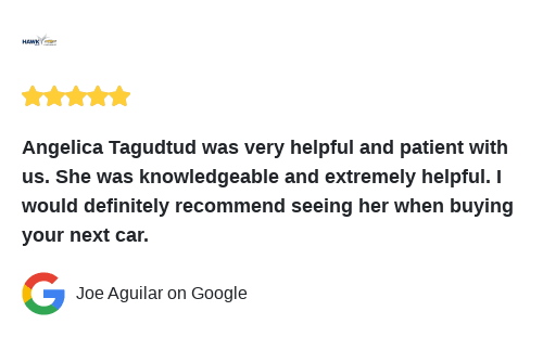 HawkChevyJoliet's tweet image. We just received a great review on Google. Thank you Joe Aguilar!