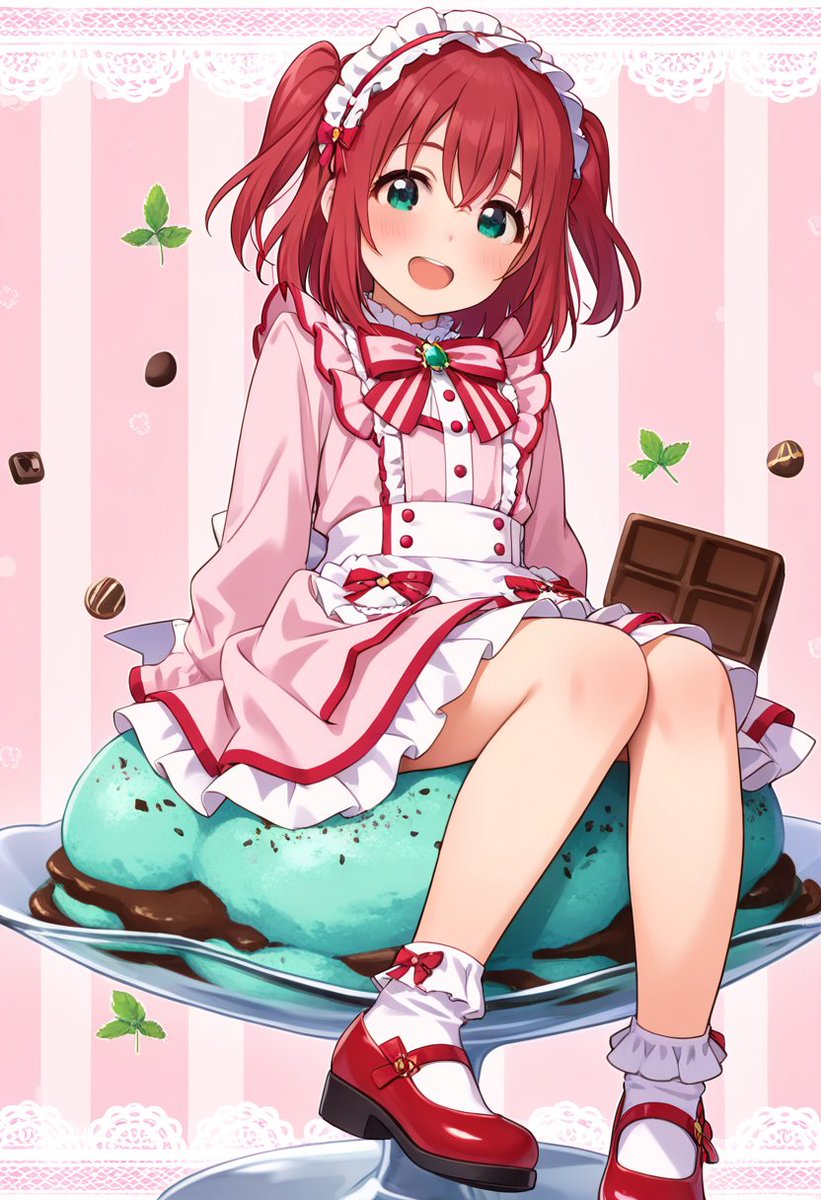 るびちゃんさん、専用 チョコミントアイス ルビィちゃんトッピング #AiScReam #黒澤ルビィ