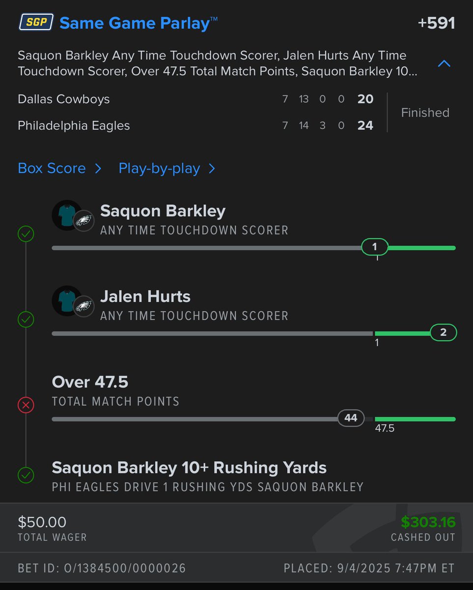 rickoshea124's tweet photo. I love this cash out feature. https://t.co/gkdUYtVjDl