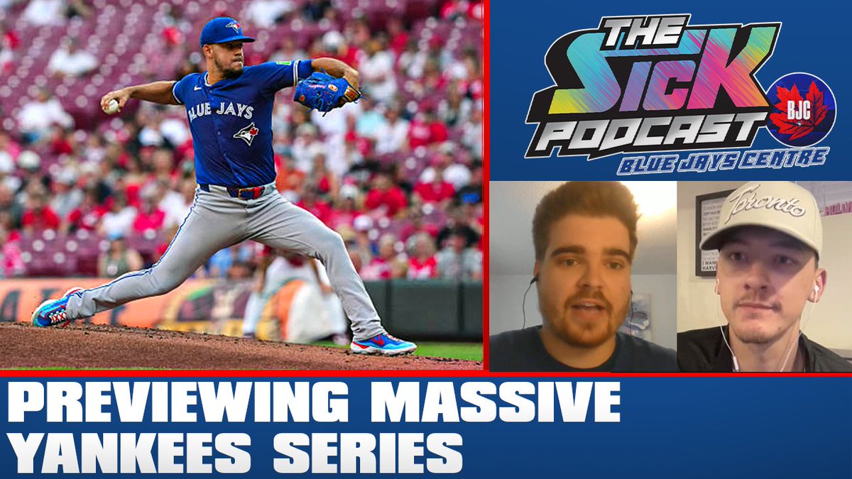 🚨New Episode🚨

<a href="/ColeWhiston/">Cole Whiston</a> &amp; <a href="/BjcRob/">Rob🐦</a> discuss:

🔵 #BlueJays vs #RepBX preview
🔵 Offense on fire!
🔵 Rotation concerns
🔵 &amp; more!

Full pod👇
Watch: youtu.be/s_DyJ6RKTXw
Listen: traffic.megaphone.fm/SICMED32421089…

#lightsupletsgo #thesickpodcast