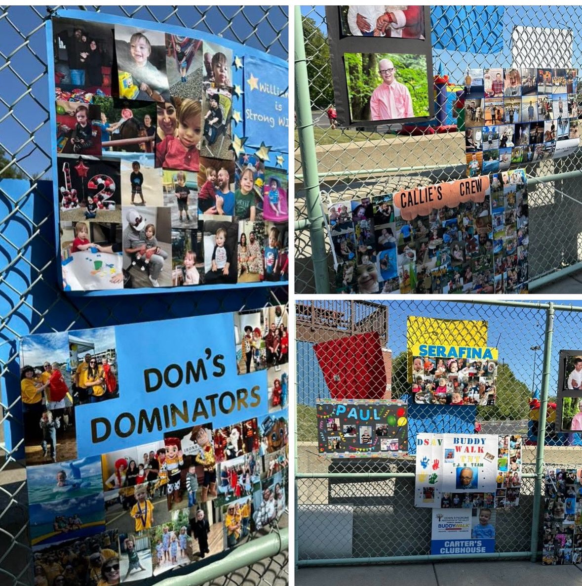 TEAM CAPTAINS:
As part of the tradition at the Buddy Walk, posters with photos of "Buddies" are displayed throughout Eastwood Field!  If you would like to highlight your "ALL STAR", create a poster and drop it off at DSAV during T-shirt pick up times. Any size poster is accepted