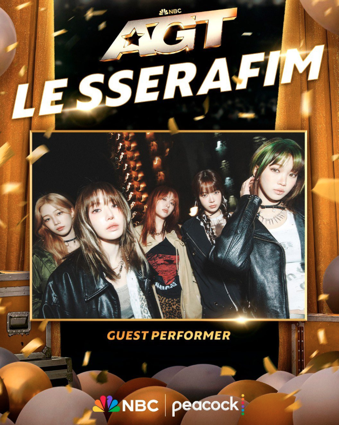 LE SSERAFIM will perform on America's Got Talent on September 10th.