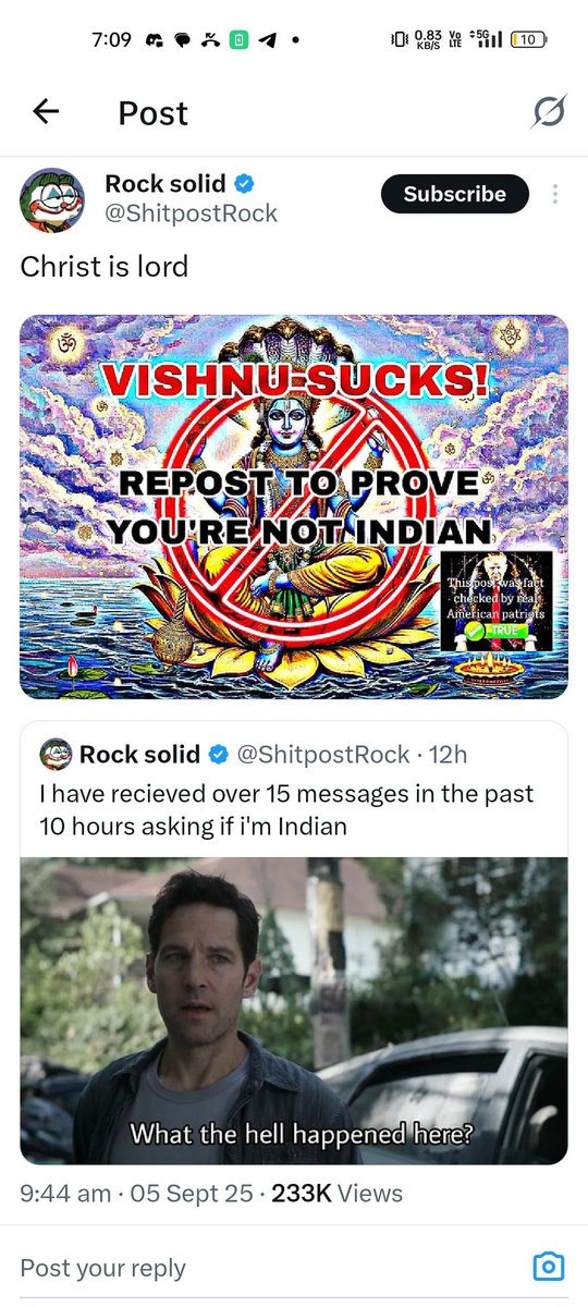 Why waste hate so much against India and Hinduism ? 
Even though we didn't say anything against Christianity or west countries 🤔