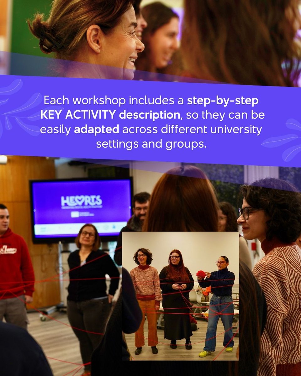 heartsprojectEU's tweet photo. ✨ Now available: the HEARTS Activity Handbook! 💜
Discover 15 activities &amp; workshops for Culturally-Sensitive &amp; Community-Based Mental Health Promotion in Higher Education.

⬇️ Free download: https://t.co/76kPlYzICO

#heartsproject https://t.co/3yNFmeH1EP