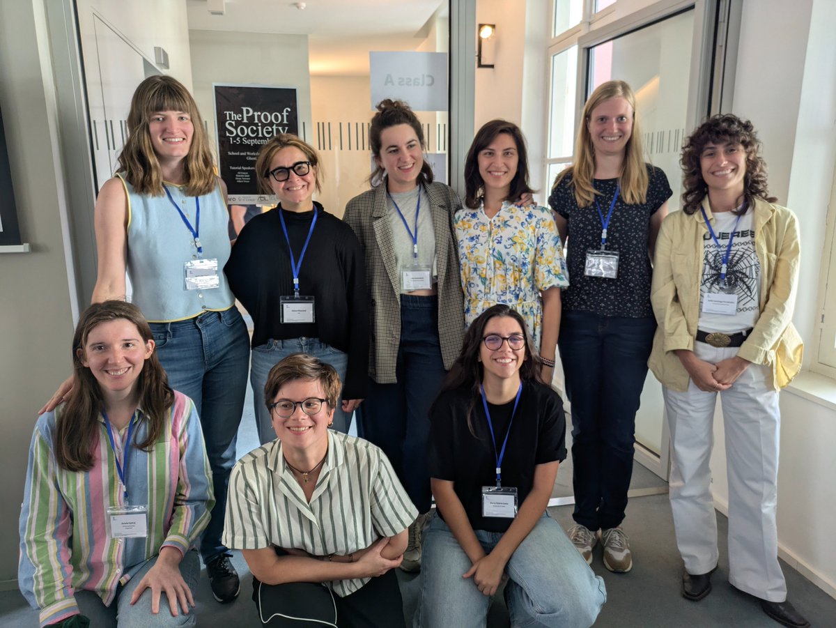 Women @ the Proof Society meeting 2025! Lovely conference with great women! 
proof2025.ugent.be