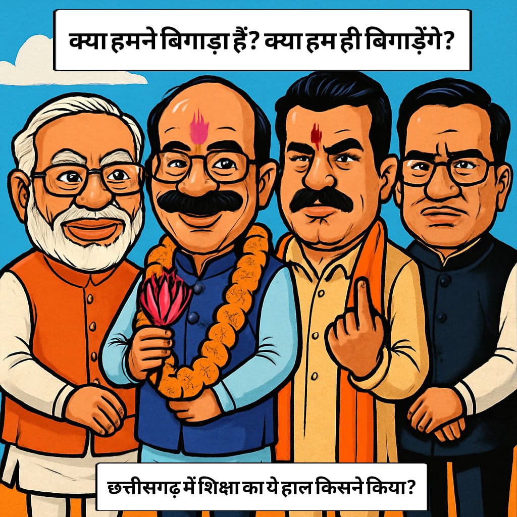 बच्चों के उज्ज्वल कल के लिए भर्ती जरूरी है।
#मोदीकीगारंटी57Kशिक्षकभर्ती <a href="/narendramodi/">Narendra Modi</a> <a href="/brijmohan_ag/">Brijmohan Agrawal</a> <a href="/OPChoudhary_Ind/">OP Choudhary</a> <a href="/BJP4India/">BJP</a> <a href="/INCIndia/">Congress</a> <a href="/BJP4CGState/">BJP Chhattisgarh</a> <a href="/INCChhattisgarh/">INC Chhattisgarh</a> <a href="/dpradhanbjp/">Dharmendra Pradhan</a>