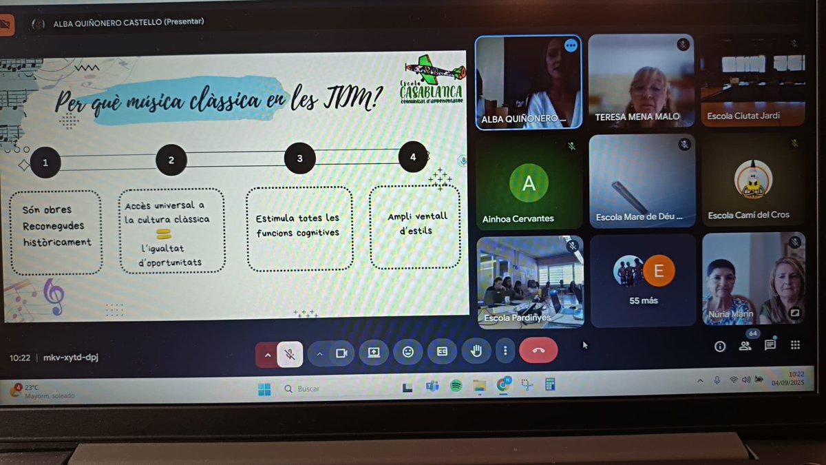 Odissea organitza amb  el dep. d’educació la formació de docents en CdA amb garantia de saber els fonaments de les a actuacions educatives d’èxit. Els formadors/es són docents d’excel.lència i de experiència reconeguda. Gràcies per la gran participació.
<a href="/gencat/">Generalitat de Catalunya</a> 
<a href="/odisseaeducacio/">odissea.educacio</a>